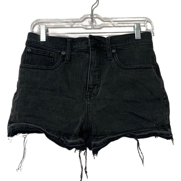 Madewell High Rise Denim Shorts Drop Hem Edition - Picture 2 of 6